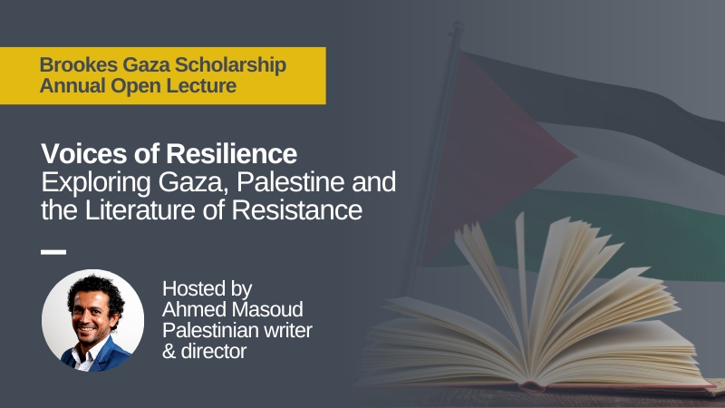 Voices of Resilience - Exploring Gaza, Palestine and the Literature of Resistance