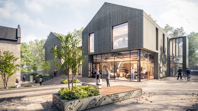 High-res design for the workshop building on the Headington Hill site - updated image added to this page on September 2023