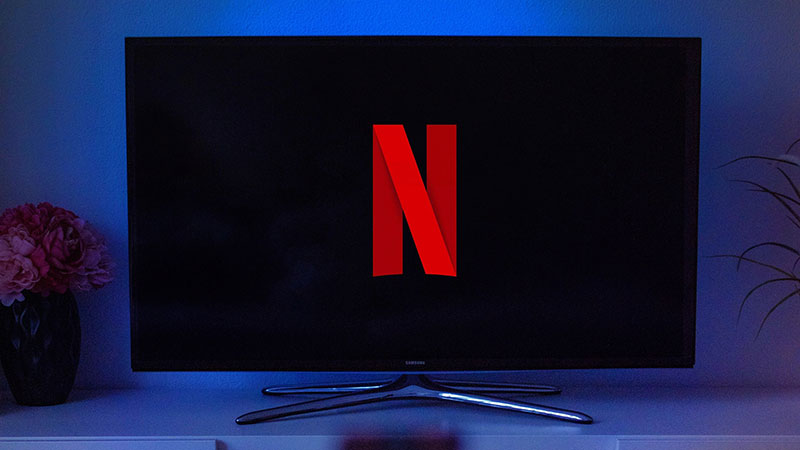 TV with a Netflix logo
