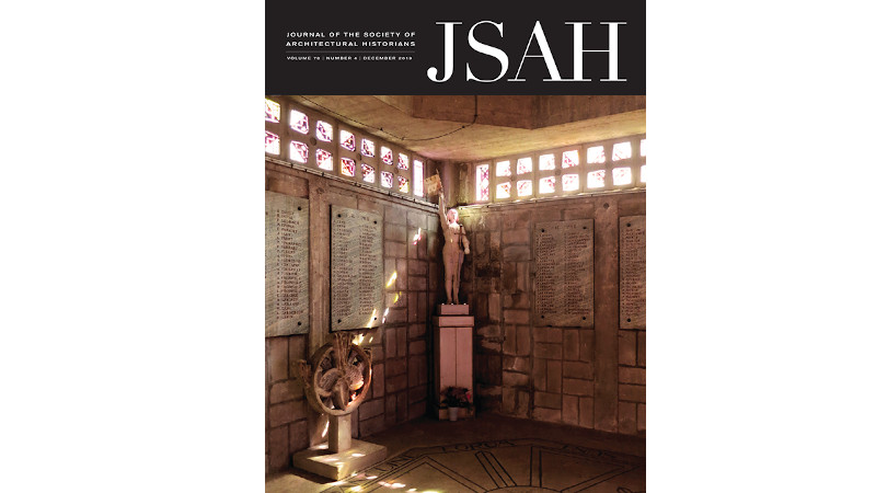 Cover of Journal of the Society of Architectural Historians
