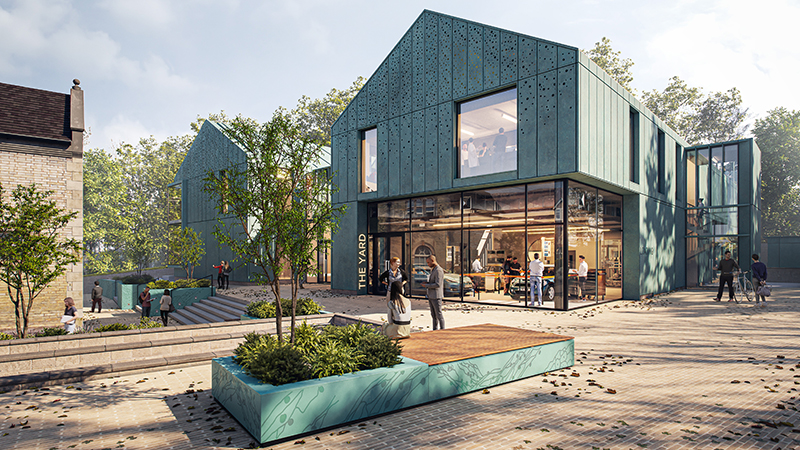 High-res design for the workshop building on the Headington Hill site