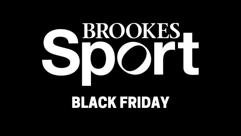 Brookes Sport logo on a black background with Black Friday written at the bottom