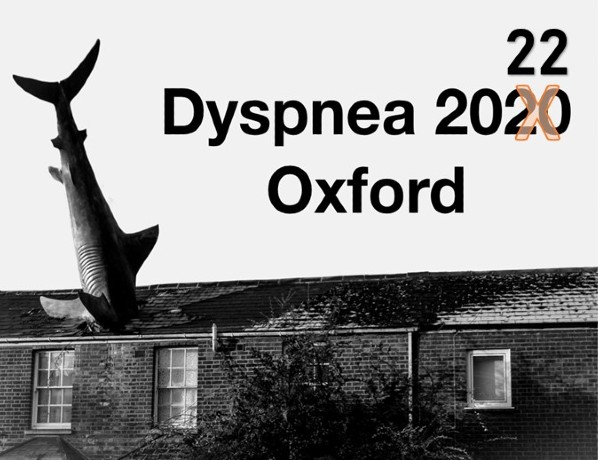 Dyspnea 2022 Conference Logo showing the Headington Shark Sculpture