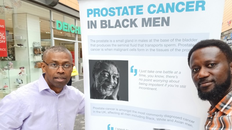 Dr Obrey Alexis and Dr William Garbrah campaigning in Basingstoke