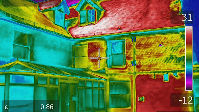 Thermal image of Garth House, Bicester