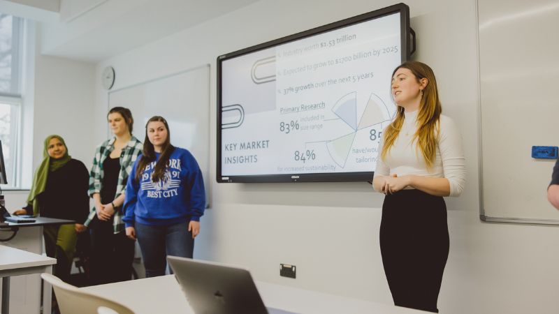 Students Presenting in Class