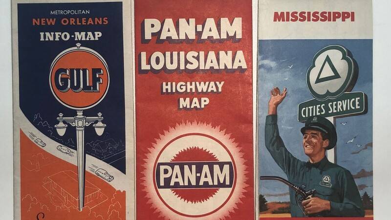 Three historical maps from the American south