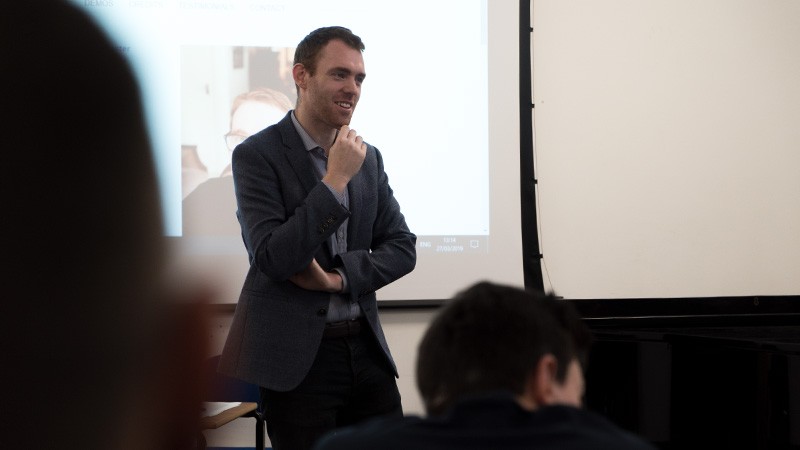 Dr Matt Lawson teaching at Oxford Brookes University