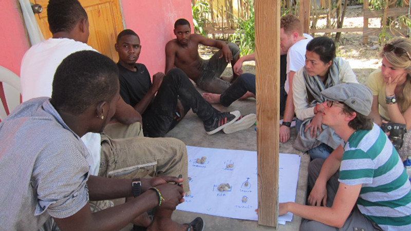 Students in Haiti, January 2014