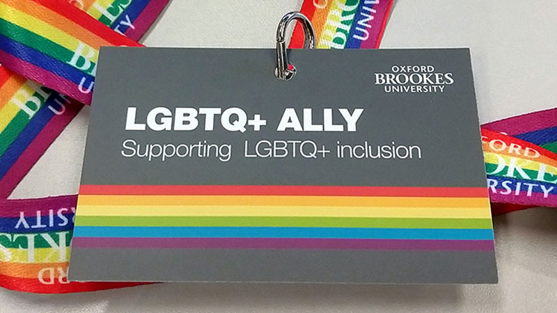 LGBTQ+ Ally lanyard