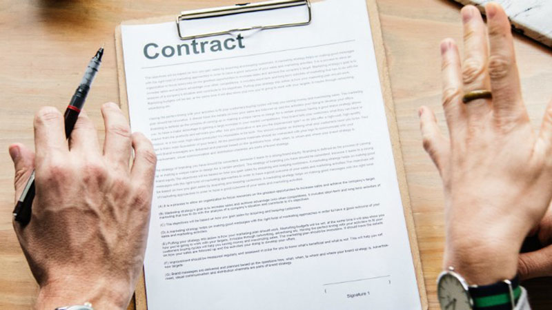 Picture of a contract