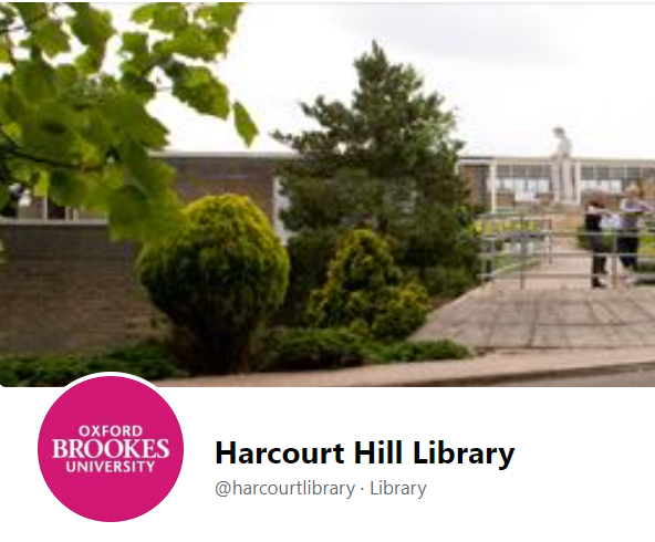 The header of the Harcourt Hill Library Facebook page