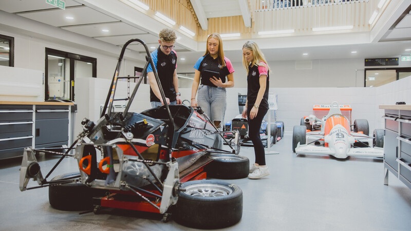 Oxford Brookes motorsport workshop
