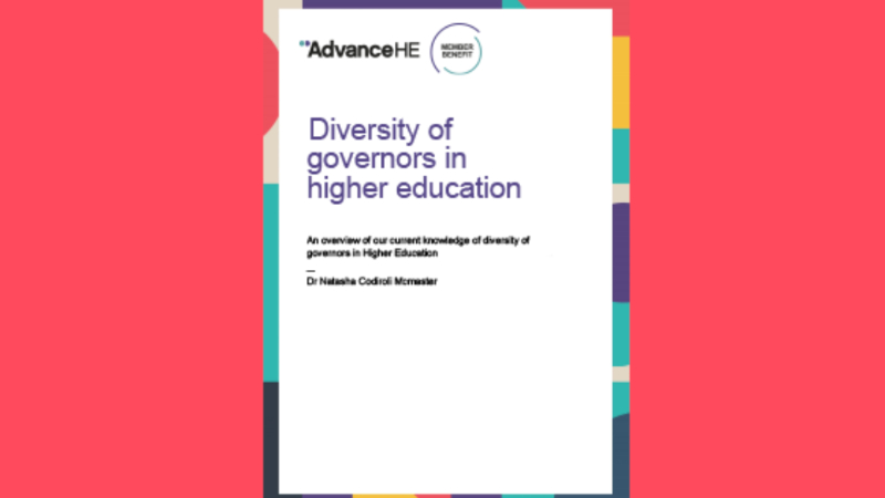 Reflecting on the 'Diversity of governors in higher education' report
