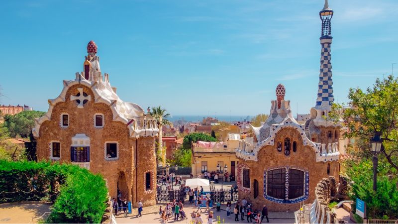 View of Park Güell in Barcelona to illustrate opportunities to study abroad.