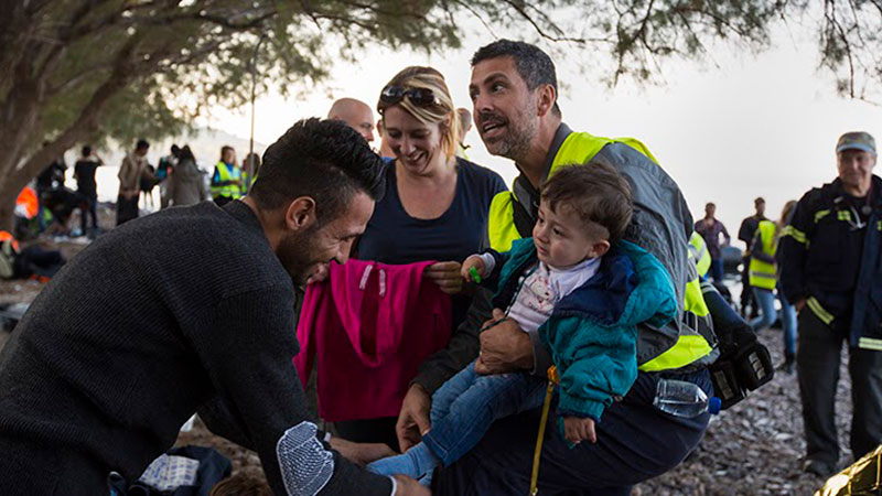 Refugees seeking medical support