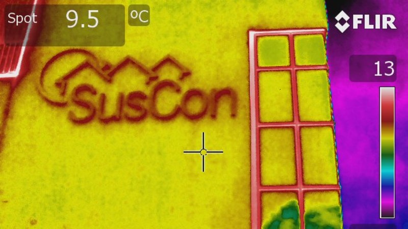 Thermal imaging of SusCon building