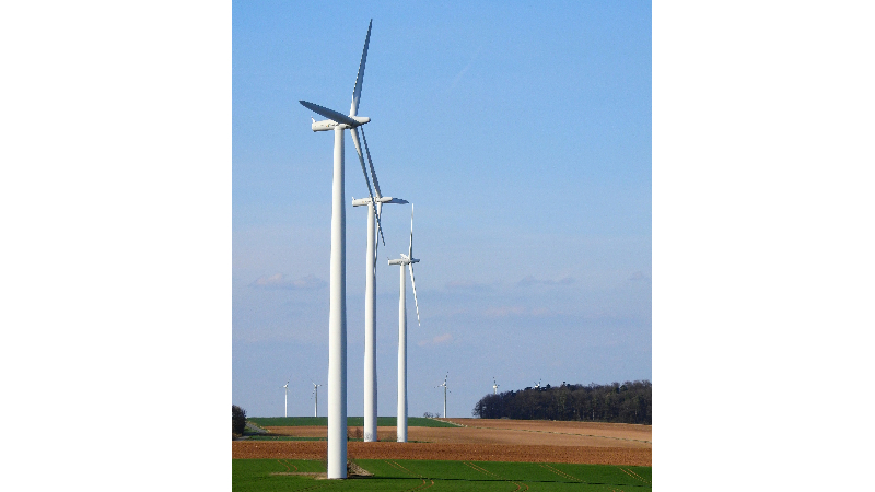 Wind turbines in the countryside