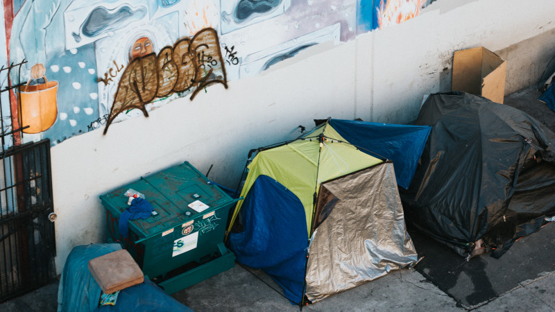 Street dwellings for homeless people
