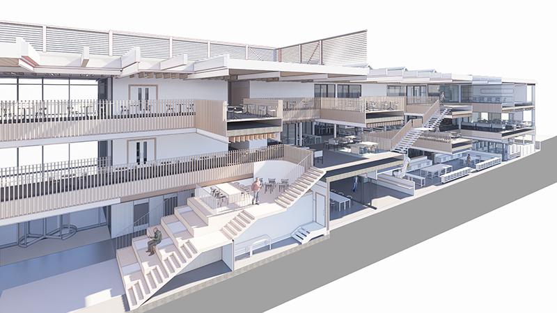 3D interior image of the new teaching building for the Headington Hill site.