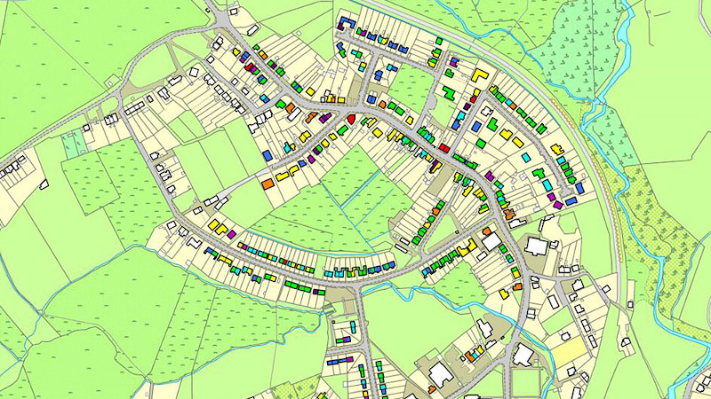 Carbon map of Highfield, Bicester