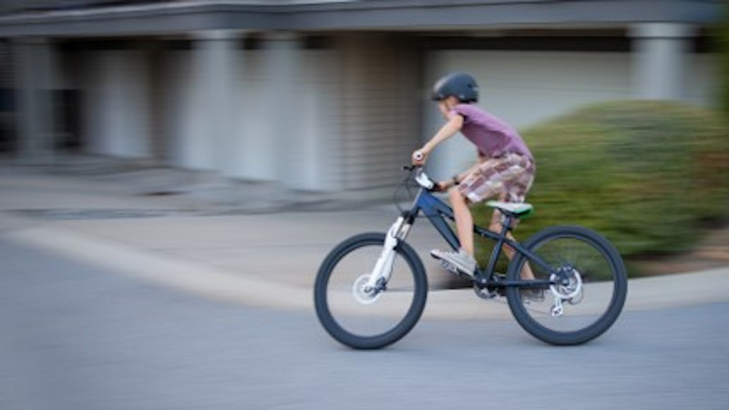Child riding a bike