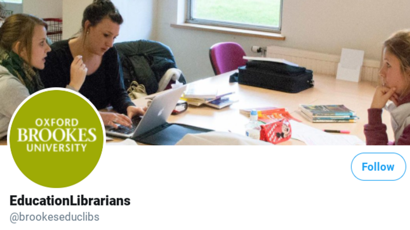 Brookes Education Librarians' Twitter banner