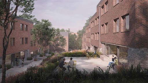 Artist's impression of the Clive Booth Student Village redevelopment