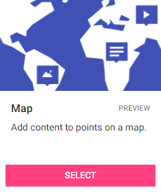 Map: add content to points on a map